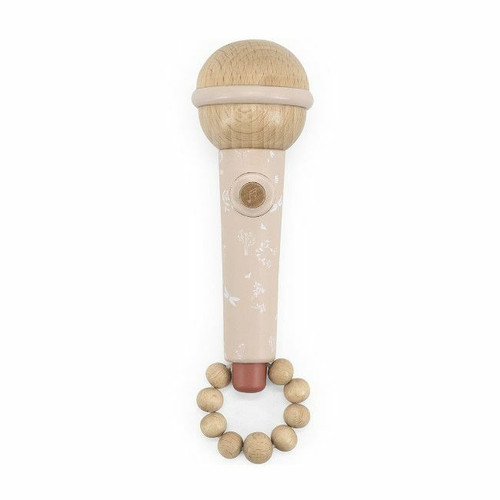 Label Label Wooden Microphone Pink +6M LLWT-04366