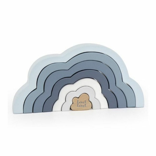 Label Label Puzzle Nuvem em Madeira Blue +12M LLWT-25293 Label Label Wooden Cloud Puzzle Blue +12M LLWT-25293