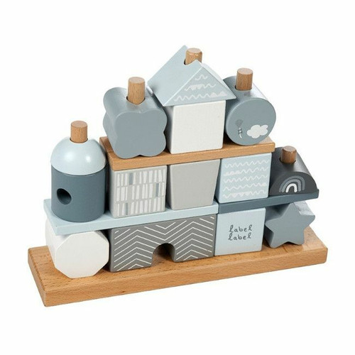 Label Label Wooden Stacking Tower Blue +18M LLWT-25095