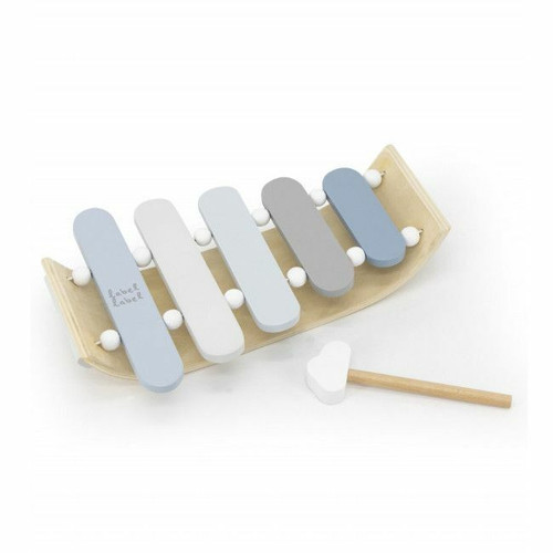 Label Label Xilofone em Madeira Blue +12M LLWT-25477 Label Label Wooden Xylophone Blue +12M LLWT-25477