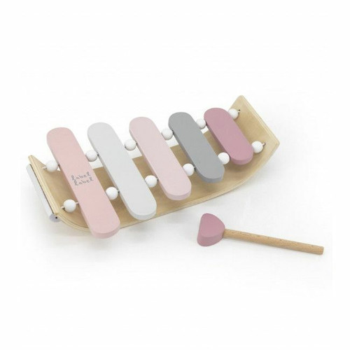 Label Label Xilofone em Madeira Pink +12M LLWT-25460 Label Label Wooden Xylophone Pink +12M LLWT-25460