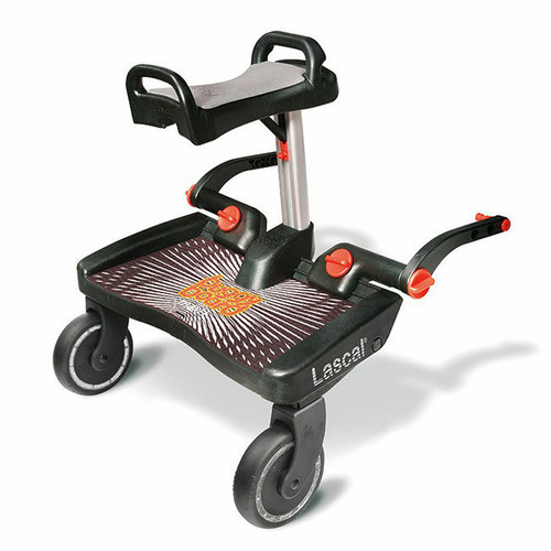 Lascal Patim Buggy Board Maxi + Assento Preto/Cinza 11041 Lascal BuggyBoard Maxi + Saddle Seat Black/Grey 11041