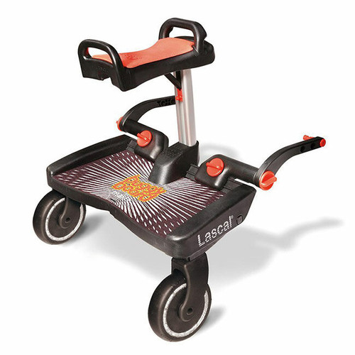 Lascal Patim Buggy Board Maxi + Assento Preto/Vermelho 11011 Lascal BuggyBoard Maxi + Saddle Seat Black/Red 11011