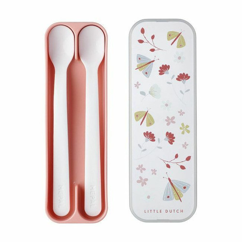Little Dutch 2 Baby Spoons + Storage Case Flowers & Butterflies 108032065243