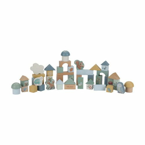 Little Dutch Blocos de Madeira Forest Friends +12M LD7245 Little Dutch Wooden Blocks Forest Friends +12M LD7245