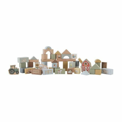 Little Dutch Blocos de Madeira Little Farm +2 Anos LD7145 Little Dutch Wooden Blocks Little Farm +2 Years LD7145