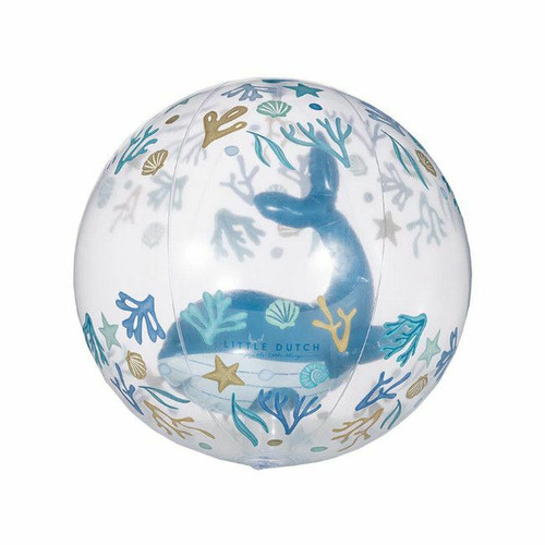 Little Dutch Bola de Praia Insuflável 3D Ocean Dreams Blue +2 Anos 2012398 Little Dutch 3D Inflatable Beach Ball Ocean Dreams Blue +2 Years 2012398