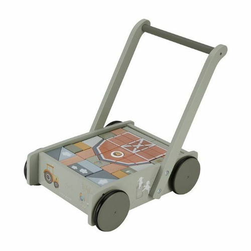 Little Dutch Wooden Block Cart Little Farm +12M LD7143