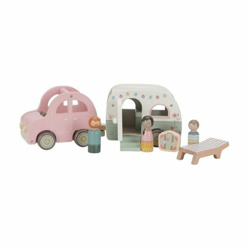 Little Dutch Wooden Car with Caravan +18M LD8022