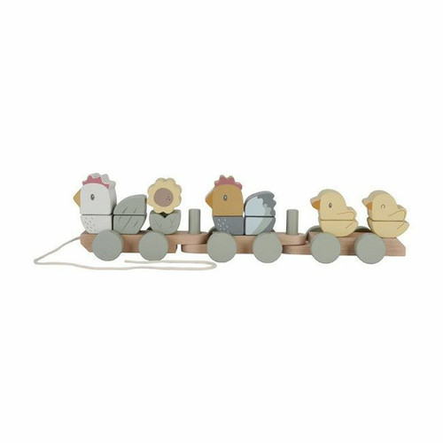 Little Dutch Pull-Along Stacking Train Little Farm +12M LD7135