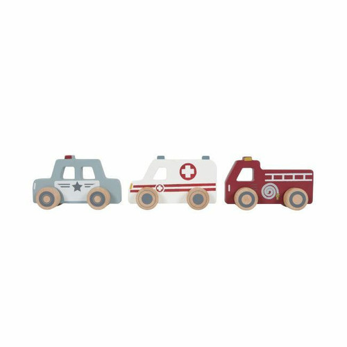 Little Dutch Wooden Emergency Vehicles Set +12M LD4388