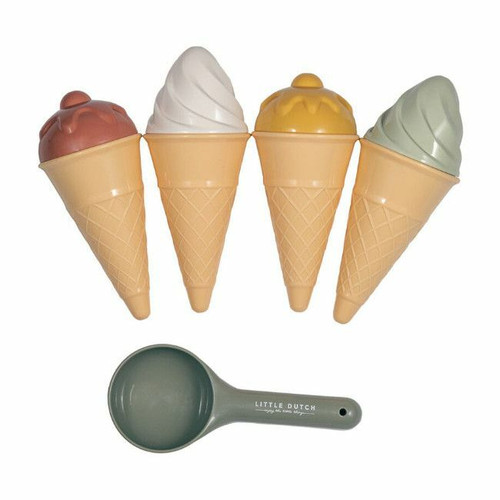 Little Dutch Ice Cream Beach Moulds Set Fresh Greens +18M 2012406