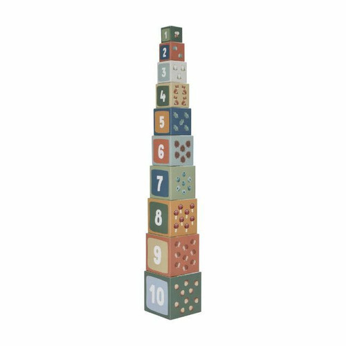 Little Dutch Cubos de Empilhar em Cartão Forest Friends +18M LD7239 Little Dutch Cardboard Stacking Cubes Forest Friends +18M LD7239