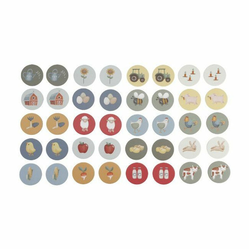 Little Dutch Jogo de Memória Little Farm +3 Anos LD7138 Little Dutch Memory Game Little Farm +3 Years LD7138