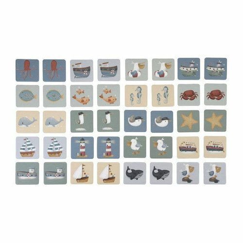 Little Dutch Jogo de Memória Sailors Bay +3 Anos LD4759 Little Dutch Memory Game Sailors Bay +3 Years LD4759