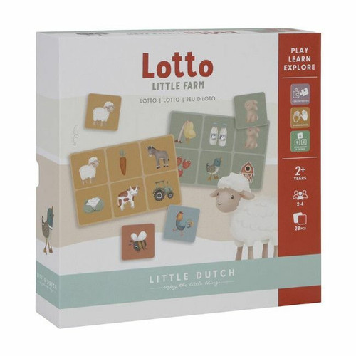 Little Dutch Jogo do Loto Little Farm +2 Anos LD7163 Little Dutch Lotto Game Little Farm +2 Years LD7163