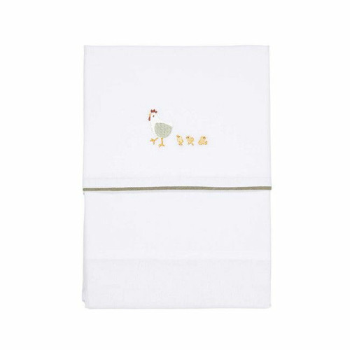 Little Dutch Embroidered Sheet 70x100 Little Farm TE10294022