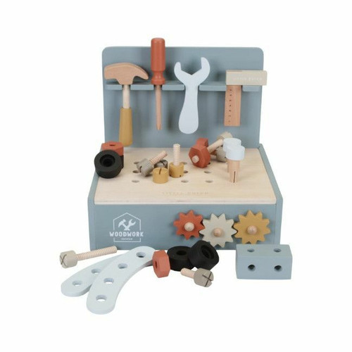 Little Dutch Mini Bancada de Ferramentas em Madeira +3 Anos LD7069 Little Dutch Mini Wooden Workbench +3 Years LD7069