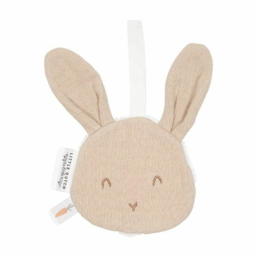 Little Dutch Bunny-Shaped Pacifier Clip Pure Beige TE21223024