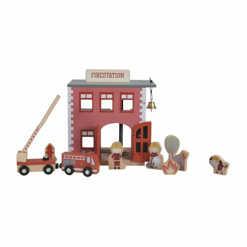 Little Dutch Quartel Bombeiros Extensão Caminho de Ferro +3 Anos LD4490 Little Dutch Fire Station Train Track Extension +3 Years LD4490