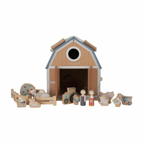 Little Dutch Quinta com Bonecos Portátil Little Farm +3 Anos LD7152 Little Dutch Portable Farmhouse with Figures Little Farm +3 Years LD7152