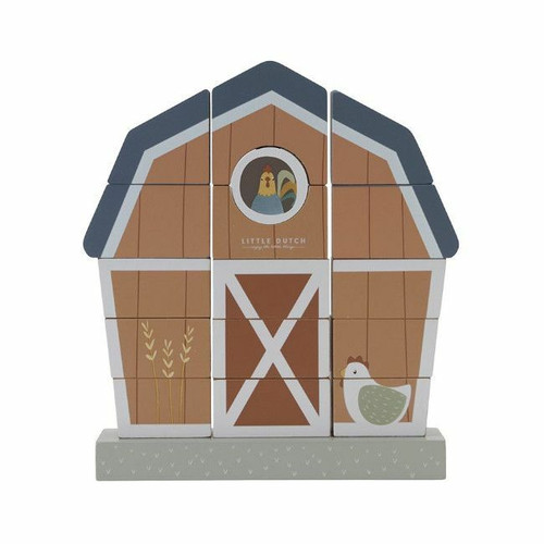Little Dutch Quinta de Empilhar Little Farm +12M LD7144 Little Dutch Stacking Farmhouse Little Farm +12M LD7144