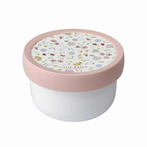 Little Dutch Food Container with Fork Flowers & Butterflies 107430065243