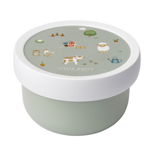 Little Dutch Food Container with Fork Little Farm 107430065399