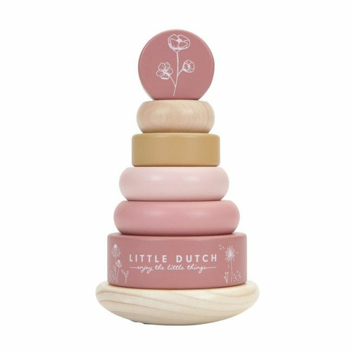 Little Dutch FSC Wooden Stacking Tower Wild Flowers +12M LD8012
