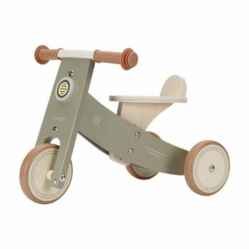 Little Dutch Triciclo em Madeira Olive +12M LD7124 Little Dutch Wooden Tricycle Olive +12M LD7124