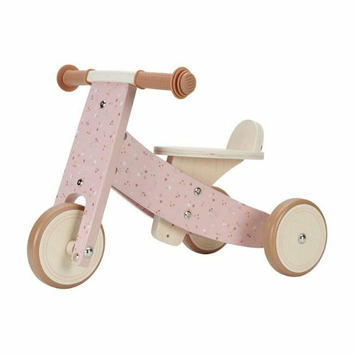 Little Dutch Triciclo em Madeira Pink +12M LD7123 Little Dutch Wooden Tricycle Pink +12M LD7123