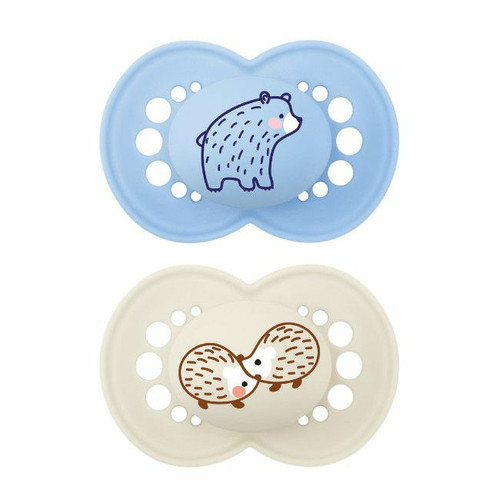 MAM 2 Original Silicone Soothers Colours of Nature Blue +6M S268
