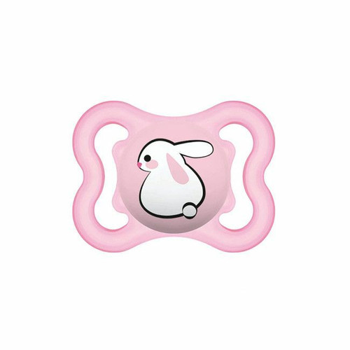 MAM Supreme Silicone Soother Bunny Pink +2M S248