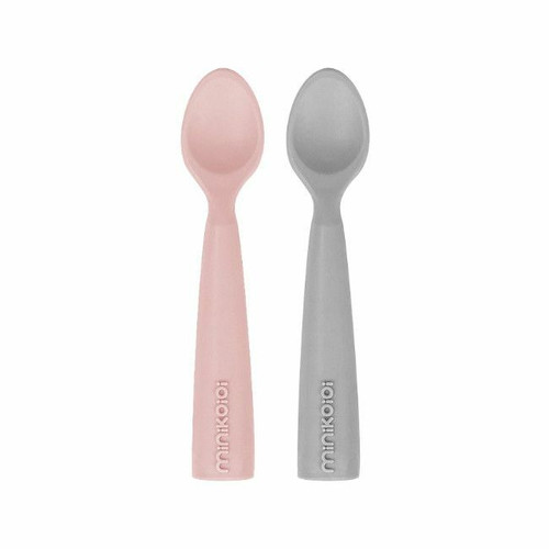 MinikOiOi 2 Scooper Spoons Pinky Pink/Powder Grey 261101140017