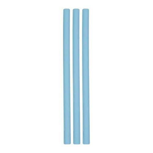 MinikOiOi 3 Silicone Straws + Brush Mineral Blue 261101110017