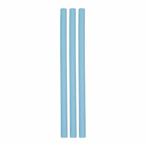 MinikOiOi 3 Silicone Straws + Brush Mineral Blue 261101110017