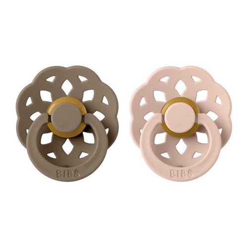BIBS 2 Boheme Round Latex Dummies Dark Oak/Blush 6-18M