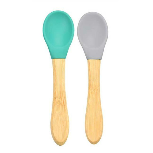 MinikOiOi Spoon Set Aqua Green/Powder Grey 261101060006