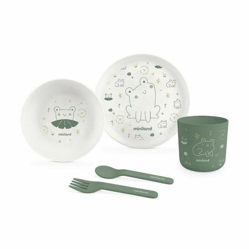Miniland Conjunto de Refeição NaturMeal Frog 89455 Miniland NaturMeal Feeding Set Frog 89455