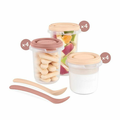 Miniland 12 Airtight Containers + 2 Spoons Valencia 89598