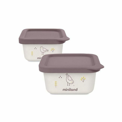 Miniland 2 Hermetic Containers NaturSet Chick 89458
