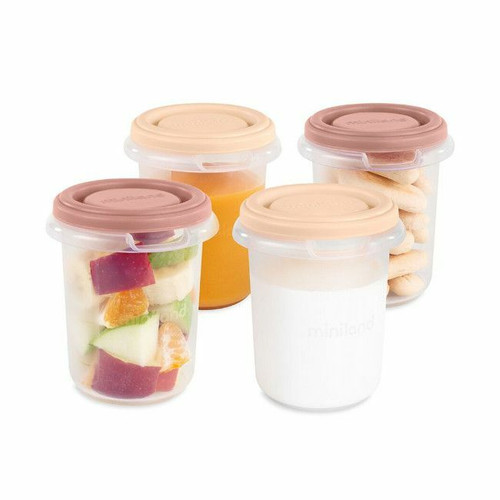 Miniland 4 Hermetic Containers 250ml Valencia 89593