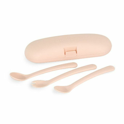 Miniland Talheres Evolutivos + Caixa de Transporte Picneat Candy 89519 Miniland Picneat Candy Evolutionary Cutlery + Carrying Case 89519