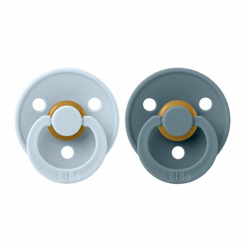 BIBS 2 Colour Anatomical Latex Dummies Baby Blue/Petrol 0-6M