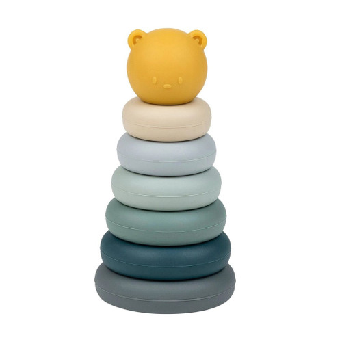 Nattou Silicone Stacking Toy Pastel Blue +12M 11876858