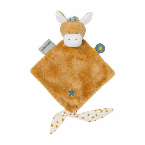 Nattou Doudou Burro Leo 30x30 +0M 11595094 Nattou Donkey Leo Comforter 30x30 +0M 11595094