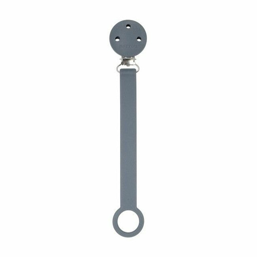 Nattou Silicone Pacifier Clip Dark Grey 11875509