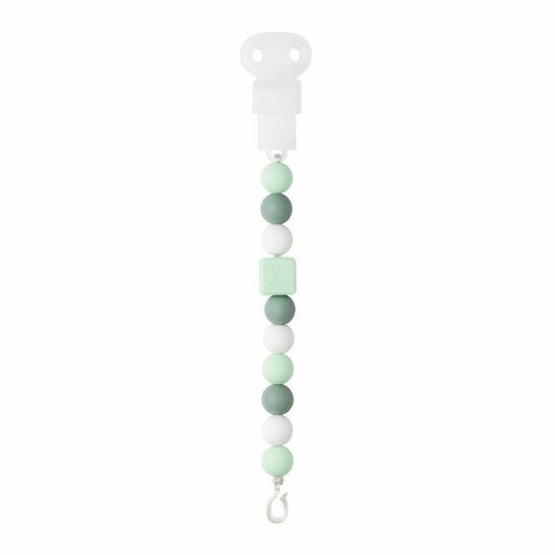 Nattou Silicone Pacifier Clip Mint/White 11877343