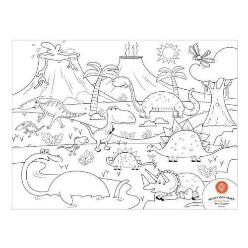 Prince Lionheart Silicone Colour & Draw Mat Dino 0405