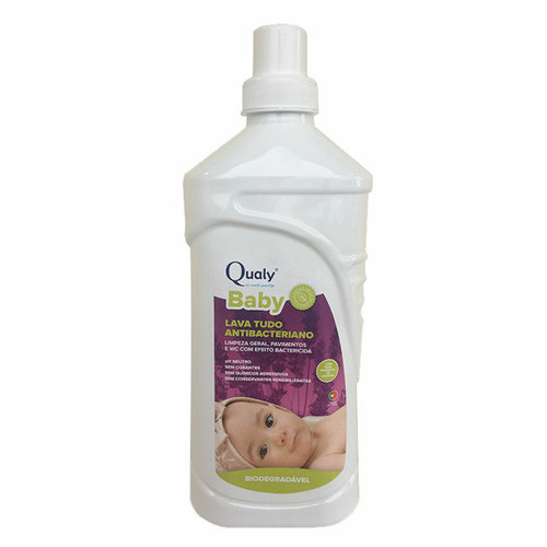 Qualy Baby Lava Tudo Antibacteriano 1L Qualy Baby Antibacterial All-Purpose Cleaner 1L